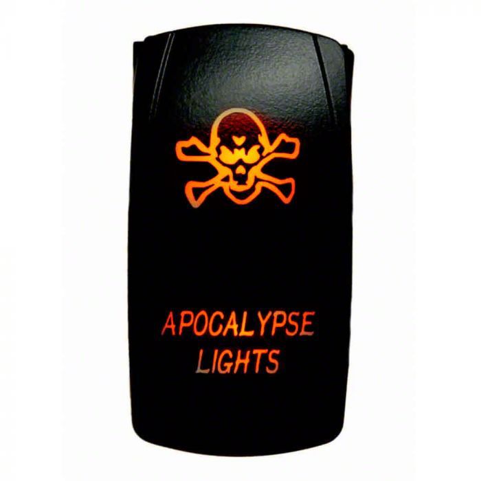Quake LED Titan 2-Way Apocalypse Rocker Switch; Amber QRS354 (Universal ...