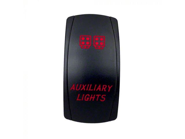Quake LED Titan 2-Way Auxiliary Light Rocker Switch; Red QRS698 ...