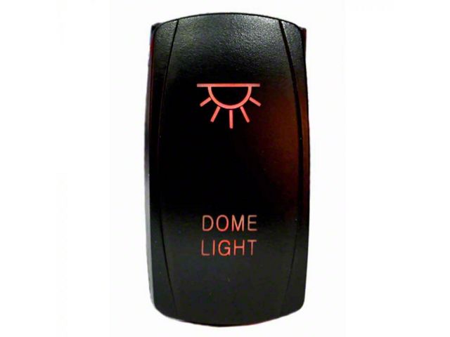 272 Rocker Quake LED Titan 2-Way Dome Light Rocker Switch; Red QRS272 (Universal ...