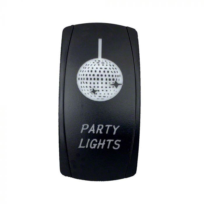 Quake LED Titan 2-Way Party Lights Rocker Switch; Red QRS702 (Universal ...