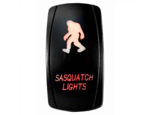 Quake LED Titan 2-Way Sasquatch Rocker Switch; Red QRS307 (Universal ...