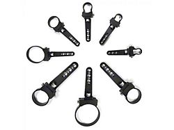 Quake LED 0.875-Inch LED Light Bar Swivel Bar Clamps (Universal; Some Adaptation May Be Required)