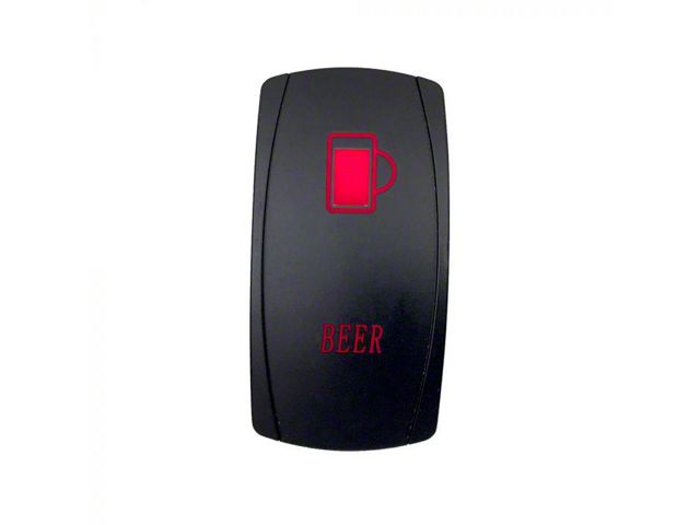 Quake LED Titan XD 2-Way Beer Rocker Switch; Red QRS662 (Universal ...