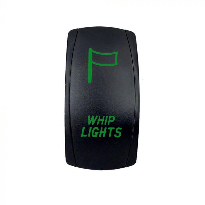 Quake LED Titan XD 2-Way Whip Lights Rocker Switch; Green QRS689 ...