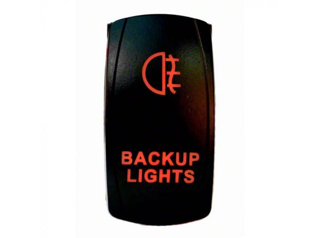 Quake LED Tundra 2-Way Backup Rocker Switch; Red QRS284 (Universal ...