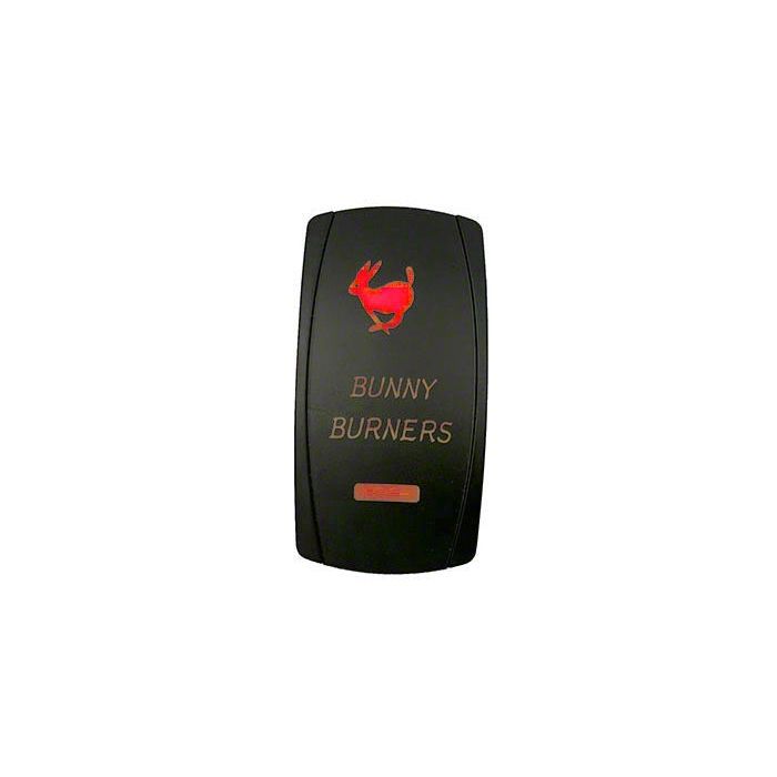 Quake LED Tundra 2-Way Bunny Burners Rocker Switch; Red QRS694 ...