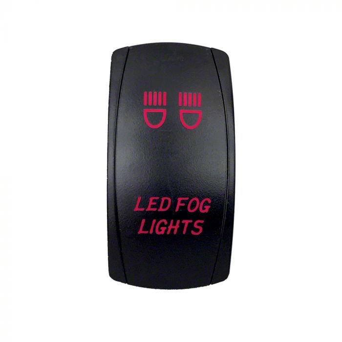 Quake LED Tundra 2-Way LED Fog Lights Rocker Switch; Red QRS658 ...