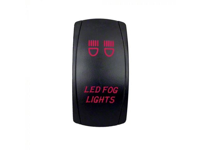 Quake LED Tundra 2-Way LED Fog Lights Rocker Switch; Red QRS658 ...