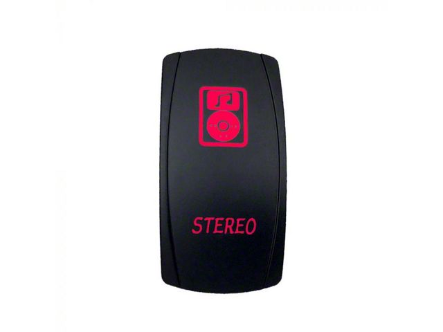 Quake LED Tundra 2-Way Stereo Rocker Switch; Red QRS682 (Universal ...