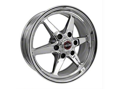 Race Star 93 Truck Star Chrome 6-Lug Wheel; Front Only; 17x4.5; -25.4mm Offset (25-26 4Runner)