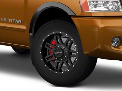 Raceline Injector Black 6-Lug Wheel; 18x9; 18mm Offset (04-15 Titan)