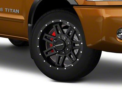 Raceline Injector Black 6-Lug Wheel; 20x9; 0mm Offset (04-15 Titan)