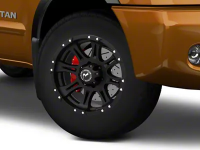 Raceline Raptor Black 6-Lug Wheel; 18x9; -6mm Offset (04-15 Titan)