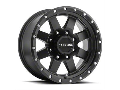 Raceline Defender Gloss Black 6-Lug Wheel; 18x9; -12mm Offset (05-15 Tacoma)