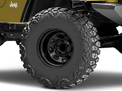 Raceline 81B Soft 8 Black Wheel; 15x7; -6mm Offset (97-06 Jeep Wrangler TJ)