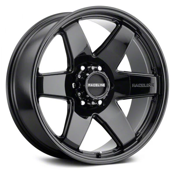 Raceline Bronco Addict Gloss Black 6-Lug Wheel; 20x9; 18mm Offset 942B ...