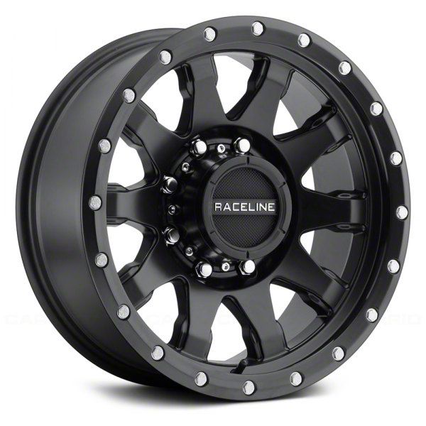 Raceline Bronco Clutch Matte Black 6-Lug Wheel; 20x10; -19mm Offset ...