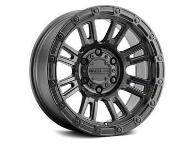 Raceline Compass Satin Black 6-Lug Wheel; 17x8.5; 0mm Offset (22-25 Bronco Raptor)