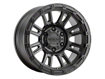 Raceline Compass Satin Black 6-Lug Wheel; 18x9; 18mm Offset (21-25 Bronco, Excluding Raptor)