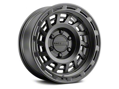 Raceline Halo Satin Black 6-Lug Wheel; 17x8.5; 0mm Offset (22-25 Bronco Raptor)