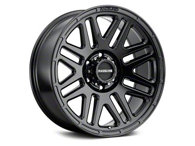 Raceline Outlander Gloss Black 6-Lug Wheel; 18x9; 12mm Offset (22-25 Bronco Raptor)