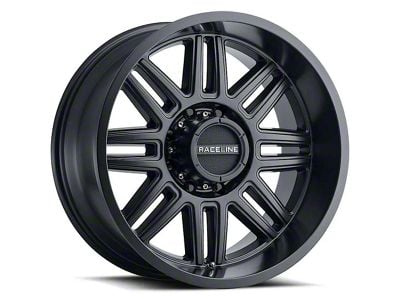 Raceline Split Satin Black 6-Lug Wheel; 20x10; -19mm Offset (21-25 Bronco, Excluding Raptor)