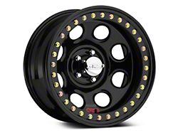 Raceline Competition True Beadlock Rock 8 Black Wheel; 15x10; -44mm Offset (84-01 Jeep Cherokee XJ)