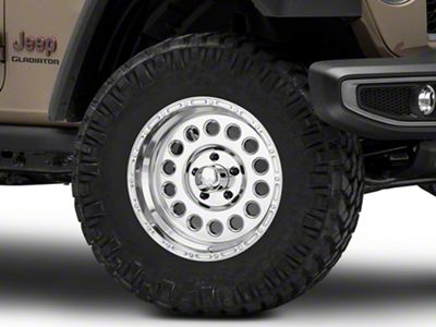 Raceline 887 Rockcrusher Polished Wheel; 17x9; 0mm Offset (20-25 Jeep Gladiator JT)
