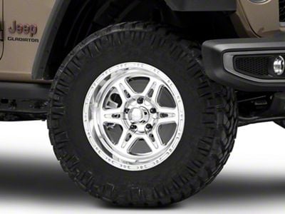 Raceline Renegade Polished Wheel; 17x9; 0mm Offset (20-25 Jeep Gladiator JT)