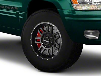 Raceline Injector Black Wheel; 16x8; 0mm Offset (99-04 Jeep Grand Cherokee WJ)