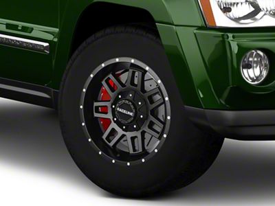 Raceline Injector Black Wheel; 17x9; -12mm Offset (05-10 Jeep Grand Cherokee WK, Excluding SRT8)