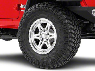 Raceline Renegade Polished Wheel; 17x9; 0mm Offset (18-25 Jeep Wrangler JL)