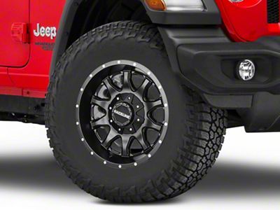 Raceline Shift Black Wheel; 17x8.5; 18mm Offset (18-25 Jeep Wrangler JL)