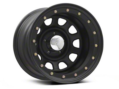 Raceline 54M Daytona Matte Black Wheel; 15x10; -44mm Offset (87-95 Jeep Wrangler YJ)