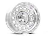 Raceline 887 Rockcrusher Polished Wheel; 15x8; -32mm Offset (87-95 Jeep Wrangler YJ)