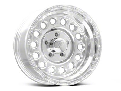 Raceline 887 Rockcrusher Polished Wheel; 15x8; -32mm Offset (87-95 Jeep Wrangler YJ)