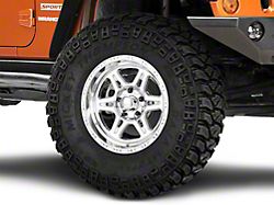 Raceline Renegade Polished Wheel; 17x9; 0mm Offset (07-18 Jeep Wrangler JK)