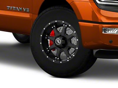Raceline Assault Black 6-Lug Wheel; 18x9; 25mm Offset (17-24 Titan)