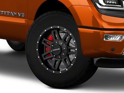 Raceline Injector Black 6-Lug Wheel; 18x9; 18mm Offset (17-24 Titan)
