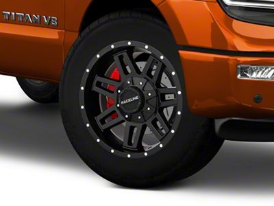 Raceline Injector Black 6-Lug Wheel; 20x9; 0mm Offset (17-24 Titan)