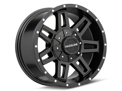 Raceline Injector Black 6-Lug Wheel; 20x9; 20mm Offset (16-24 Titan XD)