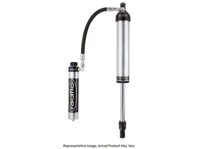 Radflo OE Replacement 2.5 Front Shock with Remote Reservoir and Hi/Lo Compression Adjuster for 6.50-Inch Lift (20-25 Jeep Gladiator JT)