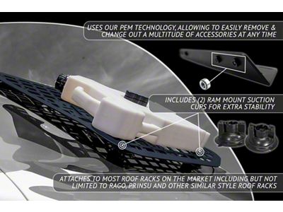 Rago Fabrication E-MSP Panels for Sherpa Racks; Passenger Side (10-24 4Runner)