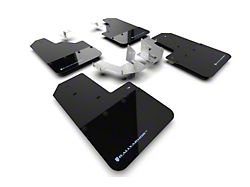 Rally Armor Black Mud Flaps with Area Blue Logo; Front and Rear (21-26 Bronco w/ Plastic Rear Bumper, Excluding Raptor)