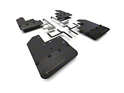 Rally Armor Black Mud Flaps with Grey Logo; Front and Rear (20-25 Jeep Gladiator JT Launch Edition, Mojave, Rubicon)