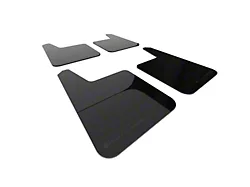 Rally Armor Universal UR Plus Black Mud Flaps with Metallic Black Logo; Front and Rear (Universal; Some Adaptation May Be Required)