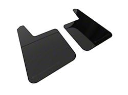 Rally Armor Universal UR Plus Black Mud Flaps with Metallic Black Logo; Front or Rear (Universal; Some Adaptation May Be Required)