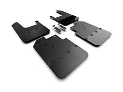 Rally Armor Black Mud Flaps with Metallic Black Logo; Front and Rear (16-23 Tacoma)