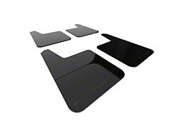 Rally Armor Universal UR Plus Black Mud Flaps with Metallic Black Logo; Front and Rear (Universal; Some Adaptation May Be Required)