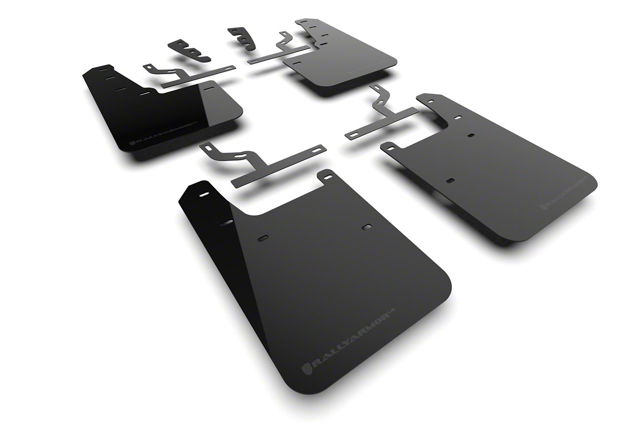 Rally Armor MF8-BAS-BLK ベーシックブラック 泥よけ ロゴ付き (2007+ 三菱ランサー(スポーツバックにはフィットしません) 1パック 輸入品・未使用Rally Armor MF8-BAS-BLK ベーシックブラック 泥よけ